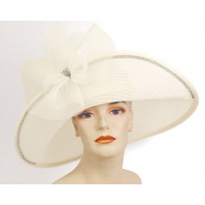 Mujer&apos;s Church Hat  Derby hat  Black  Cream   White  4685  eb-84563892